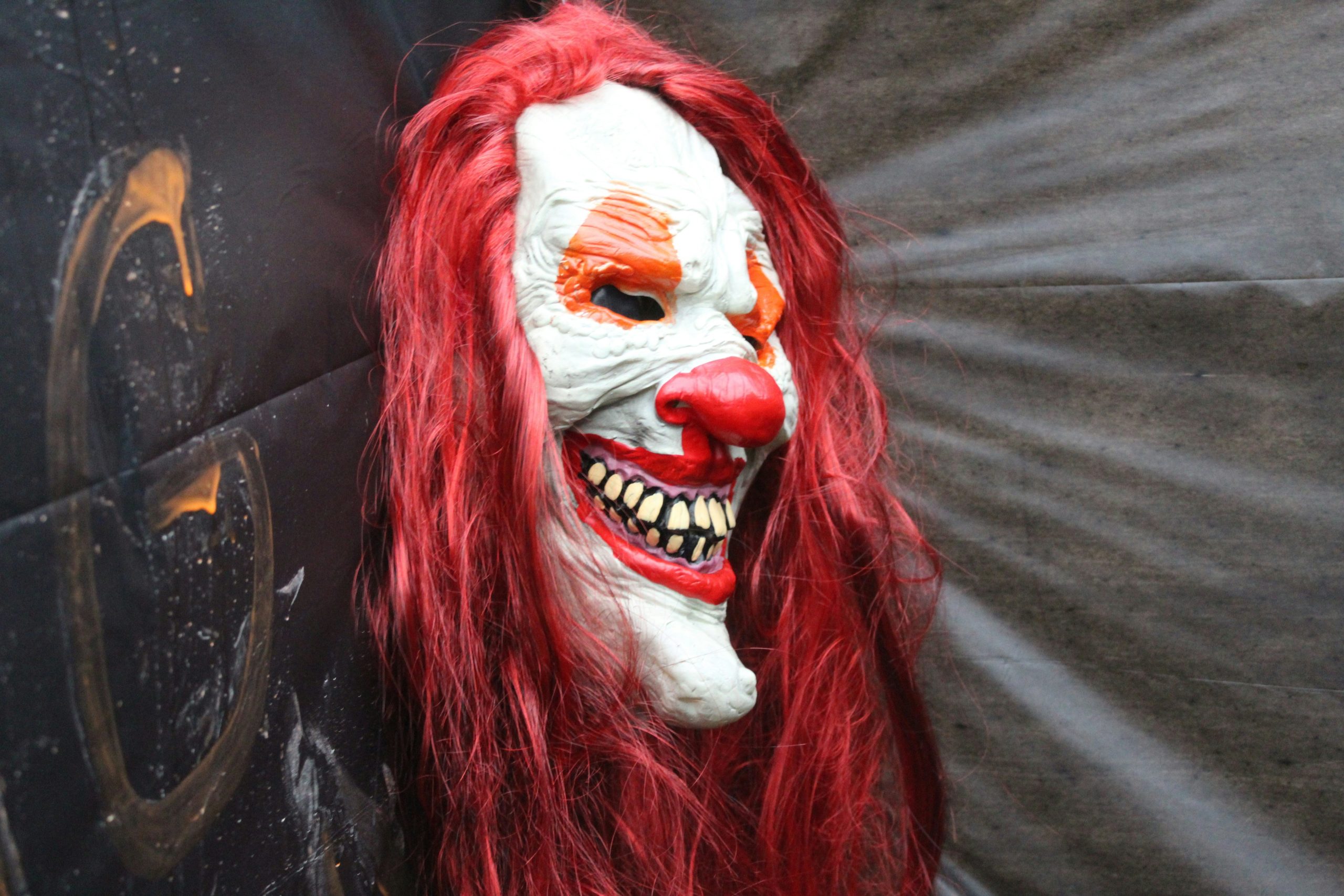 Applying fake blood to achieve the bloody eye effect