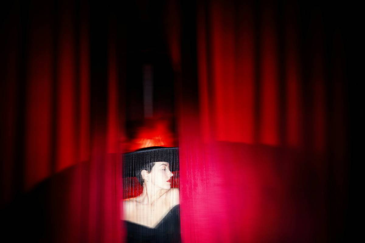 A side-by-side comparison of professional musical theatre makeup versus a DIY Halloween version.