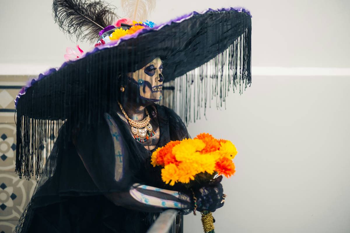 Close-up shot showing detailed contouring techniques for character makeup